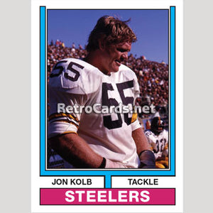 1974T Jon Kolb Pittsburgh Steelers