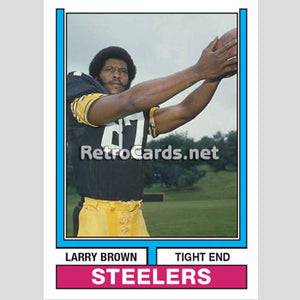 1974T Larry Brown Pittsburgh Steelers