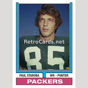 1974T Paul Staroba Green Bay Packers