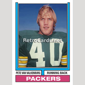 1974T Pete Van Valkenberg Green Bay Packers