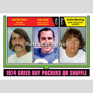 1974T Packers QB Shuffle Green Bay Packers