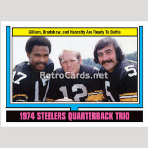 1974T Steelers QB's Pittsburgh Steelers
