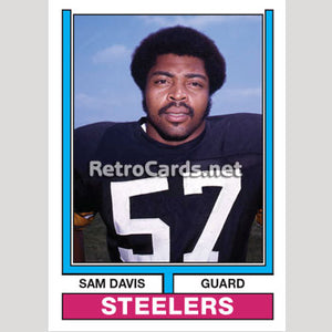 1974T Sam Davis Pittsburgh Steelers