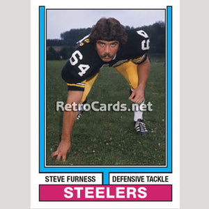 1974T Steve Furness Pittsburgh Steelers