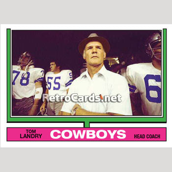 1974T Tom Landry Dallas Cowboys