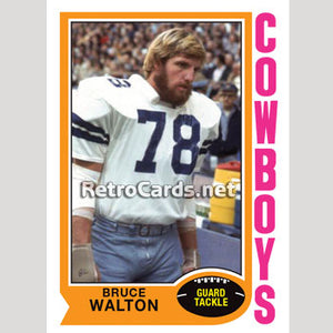 1974TNBA Bruce Walton Dallas Cowboys