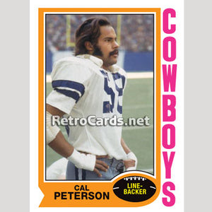 1974TNBA Cal Peterson Dallas Cowboys