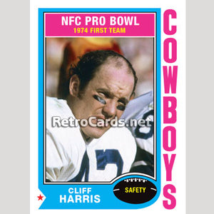 1974TNBA Cliff Harris Dallas Cowboys