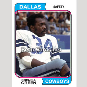 1974TMLB Cornell Green Dallas Cowboys