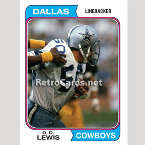 1974TMLB D.D. Lewis Dallas Cowboys