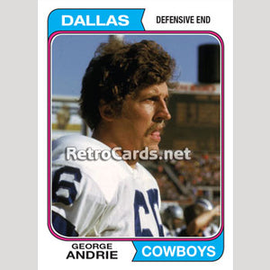 1974TMLB George Andrie Dallas Cowboys