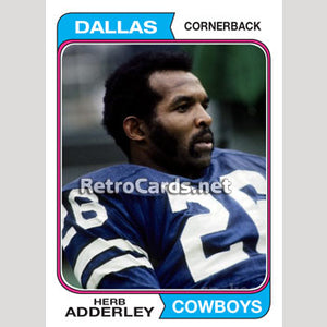1974TMLB Herb Adderley Dallas Cowboys