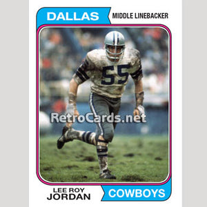 1974TMLB Lee Roy Jordan Dallas Cowboys