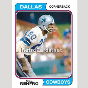 1974TMLB Mel Renfro Dallas Cowboys