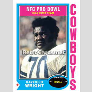 1974TNBA Rayfield Wright Dallas Cowboys