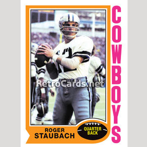 1974TNBA Roger Staubach Dallas Cowboys