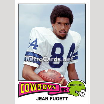 1975T Jean Fugett Dallas Cowboys – RetroCards