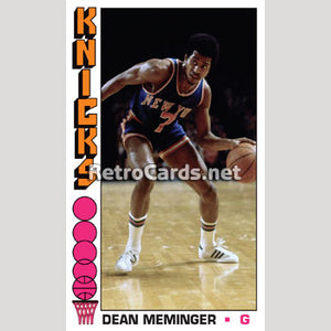 1976-77T Dean Meminger New York Knicks