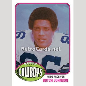 1976T Butch Johnson Dallas Cowboys
