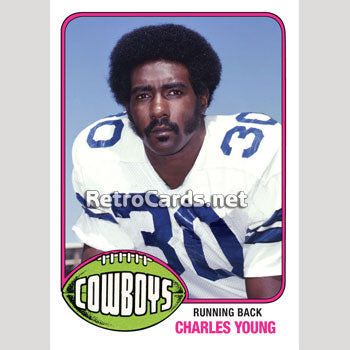 1976T Charles Young Dallas Cowboys – RetroCards