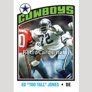 1976TNHL Ed Too Tall Jones Dallas Cowboys