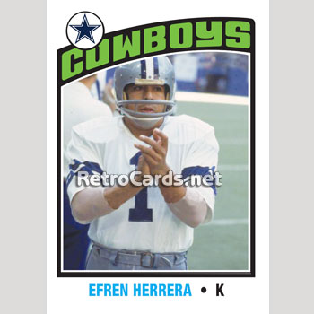 1976TNHL-Efren-Hererra-Dallas-Cowboys