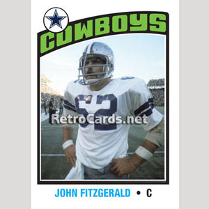 1976TNHL John Fitzgerald Dallas Cowboys