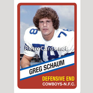 1976W Greg Schaum Dallas Cowboys