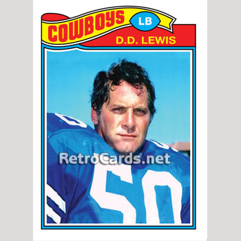 1977T D.D. Lewis Dallas Cowboys – RetroCards