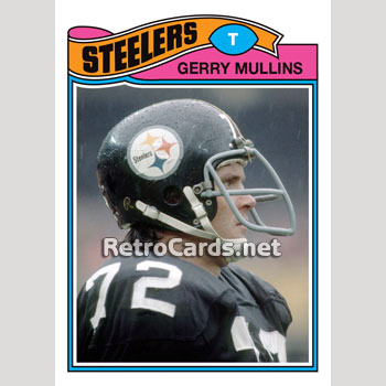 Gerry Mullins football card (Pittsburgh Steelers) 1990 Pro Set #67