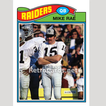 Mike Rae Trail 1977T Mike Rae Oakland Raiders – RetroCards