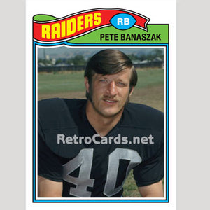 1977T Pete Banaszak Oakland Raiders