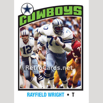 1976TNHL Rayfield Wright Dallas Cowboys – RetroCards