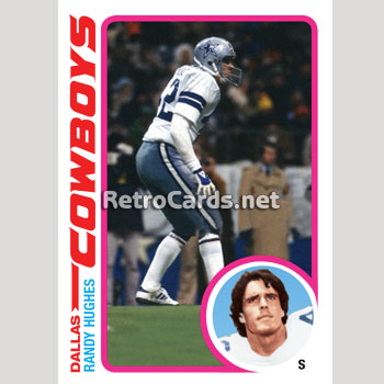 : 1980 Topps #15 Randy Hughes Dallas Cowboys UER NFL Football  Card EX Excellent : Collectibles & Fine Art