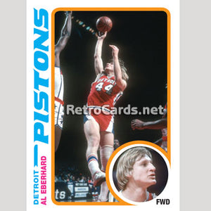 1978-79T Al Eberhard Detroit Pistons