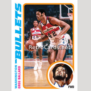 1978-79T Greg Ballard Washington Bullets