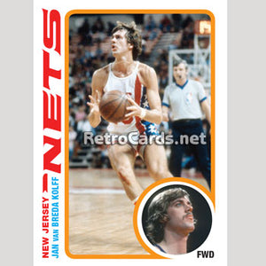 1978-79T Jan Van Breda Kolff New Jersey Nets