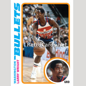 1978-79T Larry Wright Washington Bullets