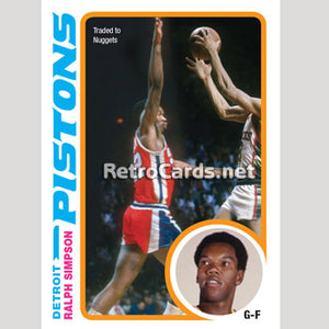19778-79T Ralph Simpson Detroit Pistons