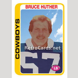 1978T Bruce Huther Dallas Cowboys