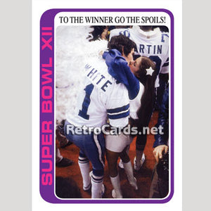 1978T Danny White Super Bowl XII Cheerleader Dallas Cowboys