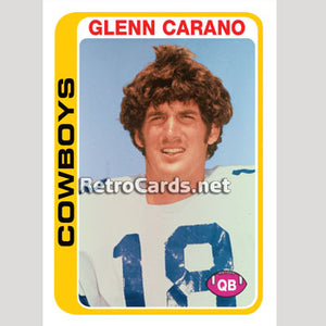 1978T Glenn Carano Dallas Cowboys
