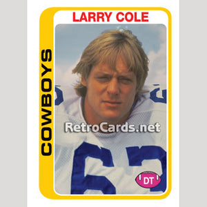 1978T Larry Cole Dallas Cowboys