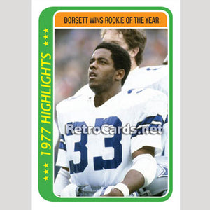 1978T Tony Dorsett Rookie of the Year Dallas Cowboys