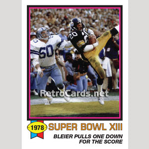 1979T Super Bowl Highlight Bleier