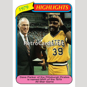 1980T All Star Game MVP Dave Parker