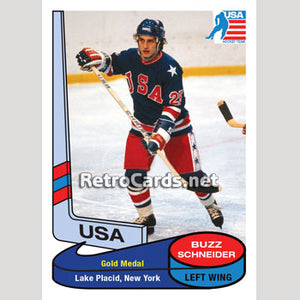 1980 Buzz Schneider Team USA Hockey