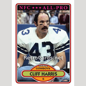 1980T Cliff Harris Dallas Cowboys