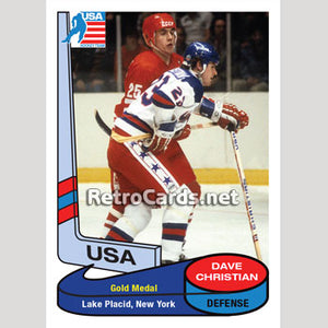 1980 Dave Christian Team USA Hockey