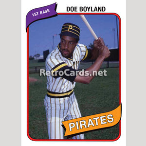 1980T Doe Boyland Pittsburgh Pirates